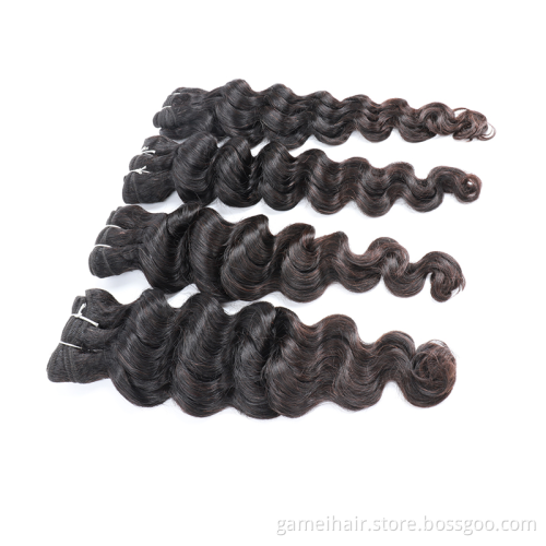Rshow Loose Deep 8''-34'' Wholesale Virgin Full Cuticle 9A Human Hair Bundles Brazilian Loose Deep For Black Women Peruvian Hair